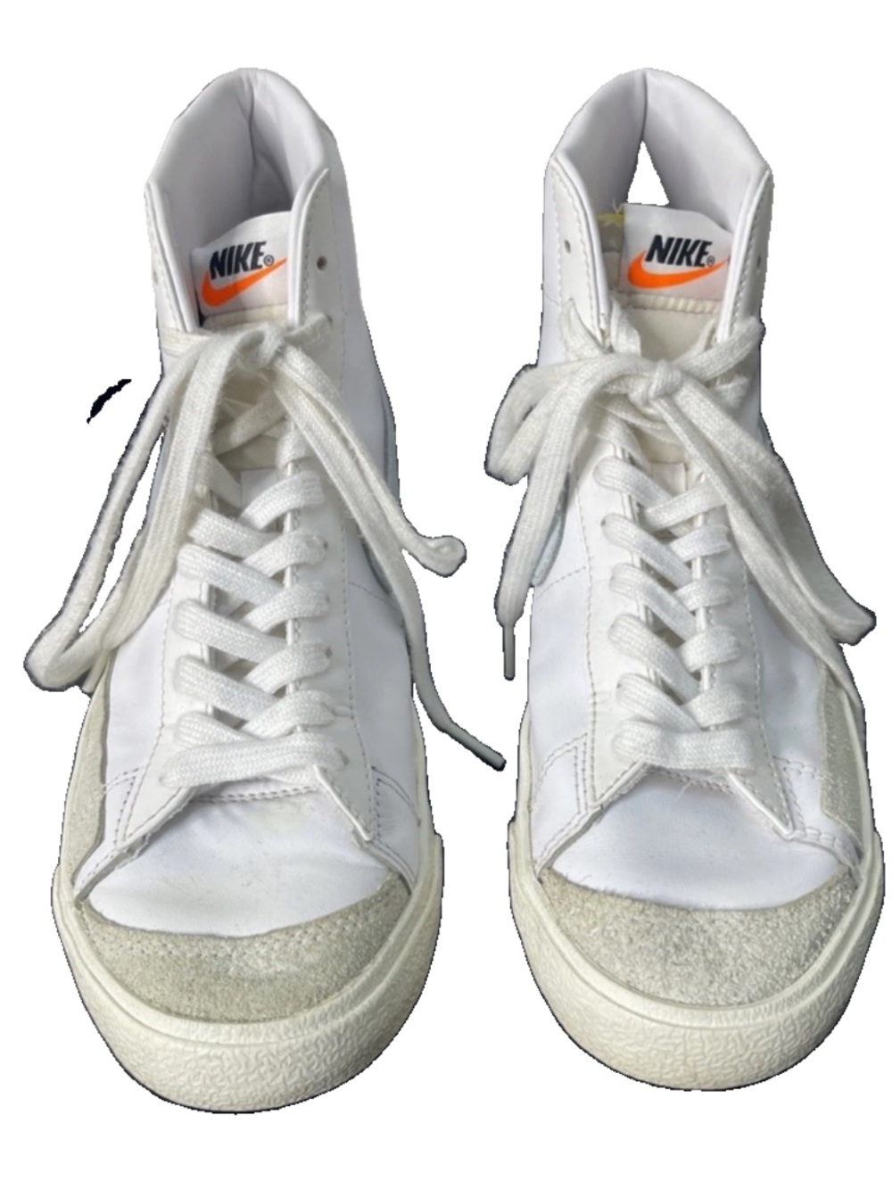 Nike Blazer Mid 77 Vintage Men's Size 7.5 Sneakers Leather White Mid Top Rare